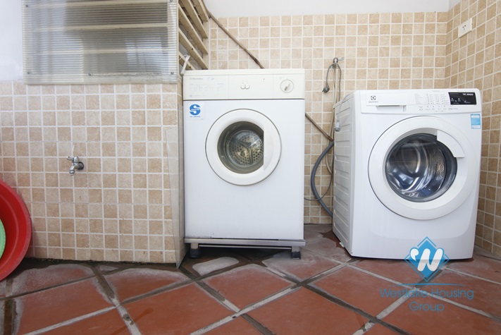 Big 05 bedrooms house with yard and nice garden for rent in Ba Dinh area.